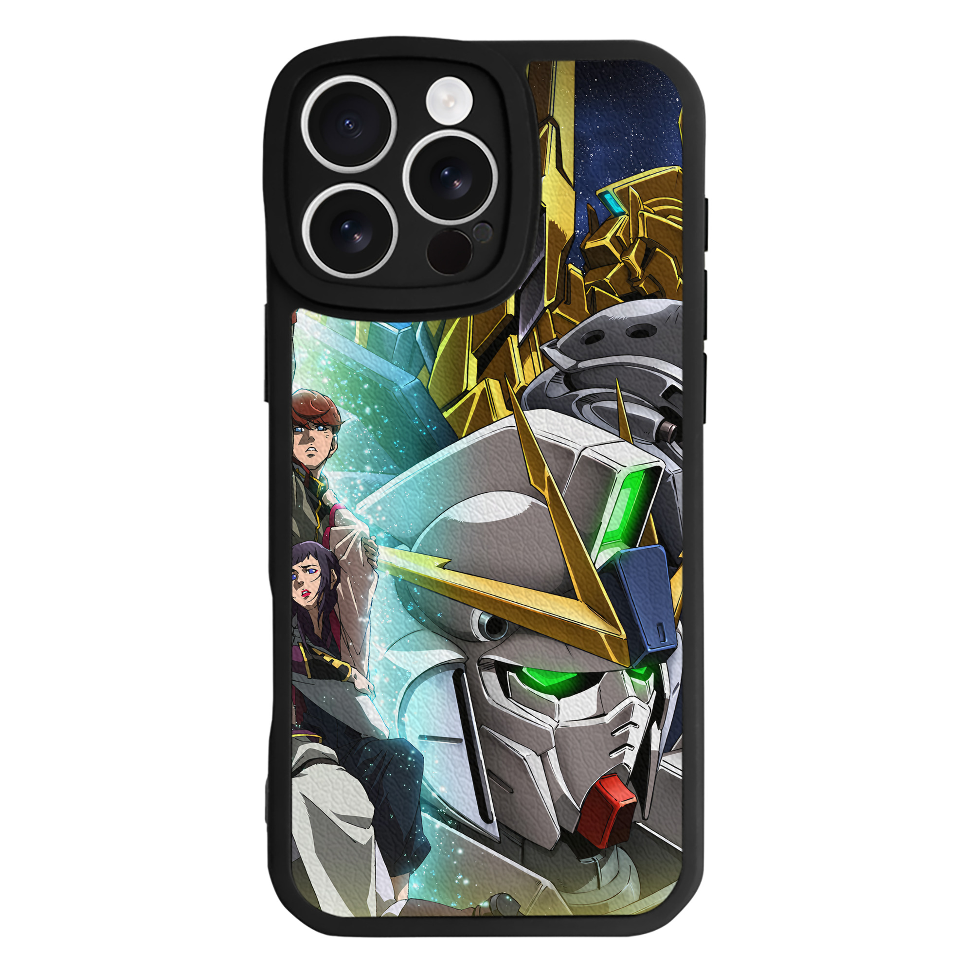 （画像用） 機動戦士ガンダム Mobile Suit Gundam 【iPhone 16シリーズ対応】シリコンスマホケース（レザー調） 材質：シリコン